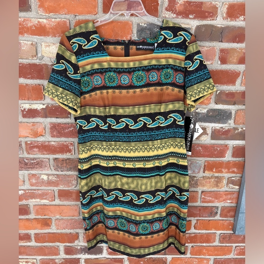 Sag Harbor Petites Patterned Dress 12P